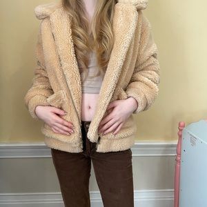Elodie Faux Sherling Teddy Bear Jacket